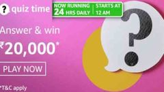 Amazon Quiz Answers For March 27, 2021: Win Rs. 20,000 Amazon Pay Balance