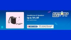 Flipkart Electronics Sale Up To 70% Off On Headphones And Speakers