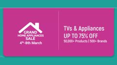 Flipkart Grand Home Appliances Sale: Up To 70% Off On Smart TVs