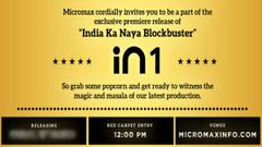 Micromax IN 1 India Launch Date Revealed: What We Expect