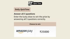 Amazon Quiz Answers For April 23; Your Chance To Win Rs. 25,000 Amazon Pay Balance