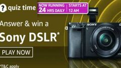 Amazon Quiz Contest Answers For April 22, 2021: Win Sony DSLR