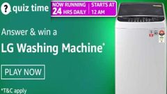 Amazon Quiz Contest Answers For April 29, 2021: Win LG Washing Machine