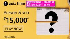 Amazon Quiz Contest Answers For May 3, 2021: Win Rs. 15,000 Amazon Pay Balance