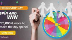 Amazon Friendship Day Spin and Win Quiz Answers: Win Up To Rs. 75,000