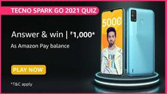Amazon Tecno Spark Go 2021 Quiz Answers: Win Rs. 1,000 Prize