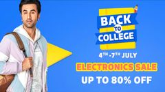 Flipkart Back To College Electronics Sale: Up To 80% Discount Offers On Laptops, Smartwatches And More