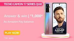 Amazon Tecno Camon 17 Series Quiz Answers: 200 Winners Can Win Rs. 1,000 Amazon Pay Balance