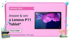 Amazon Lenovo Tablets Quiz Answers: Chance To Win Lenovo Tab P11 For Free