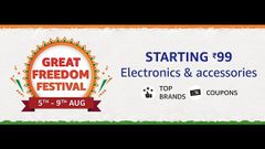 Amazon Great Freedom Festival Sale: Discount Offers On Camera, Laptops, Smart Watches, Tablets, And More