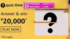 Amazon Daily Quiz Contest Answers For August 20, 2021: Win Rs. 20,000
