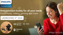 Philips Launches Two New TWS Earphones That Double As A Power Bank