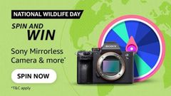 Amazon National Wildlife Day Spin And Win Quiz: Win Sony Mirrorless Camera, Rs. 30,000, And More