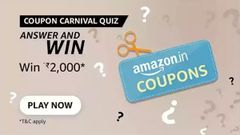 Amazon Coupon Carnival Quiz Answers: Lucky Winners Can Win Rs. 2,000 Amazon Pay Balance