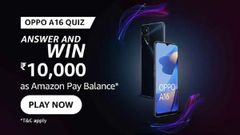 Amazon Oppo A16 Series Quiz Answers: Win Rs. 10,000 Amazon Pay Balance