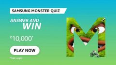 Amazon Samsung Monster Quiz Answers: Win Rs. 10,000