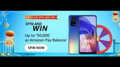 Amazon Oppo A55 Spin And Win Quiz Answers: Chance To Win Up To Rs. 50,000