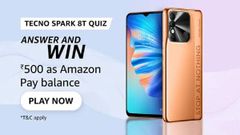 Amazon Tecno Spark 8T Quiz Answers: Win Rs. 500