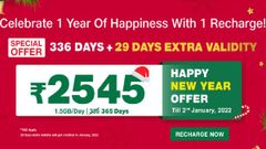Jio Happy New Year Offer: Get Additional Validity With Rs. 2,545 Plan