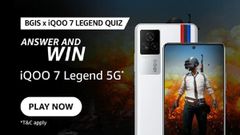 Amazon BGIS X iQOO 7 Legend Quiz Answers: Win Free 5G Smartphone