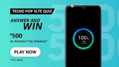 Amazon Tecno POP 5 LTE Quiz Answers Win Rs. 500