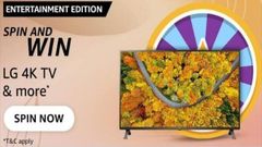 Amazon Entertainment Edition Spin and Win Quiz: Win LG 4K TV, Up To Rs. 30,000 Amazon Pay Balance