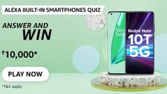 Amazon Alexa Built-In Smartphones Quiz Answers: Win Rs. 10,000