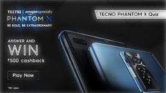 Amazon Tecno Phantom X Quiz Answers: Win Rs. 500 Cashback