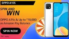 Amazon Oppo A15s Spin & Win Quiz Answers: Win Up To Rs. 10,000