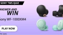 Amazon Sony TWS Quiz Answers: Win Sony WF-1000XM4