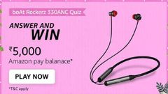 Amazon boAt Rockerz 330ANC Quiz Answers: Win Rs. 5,000
