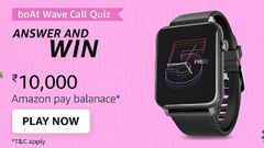 Amazon boAt Wave Call Quiz Answers: Win Rs. 10,000