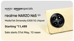 Realme Narzo N65 5G Goes on Sale in India Today at 12 noon via Amazon: Check Price, Specs, Offers