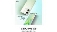 Vivo Y200 Pro 5G Confirmed for May 21 Launch in India – Features 3D Curved Display, Snapdragon 695 5G SoC