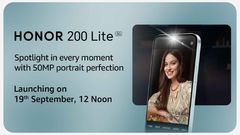 Honor 200 Lite Launch Date in India Confirmed for September 19: Amazon Page Reveals Camera Details
