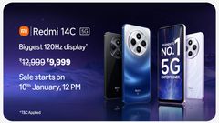 Redmi 14C 5G Budget Smartphone Goes on Sale in India Today via Amazon: Check Price and Specifications