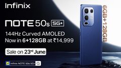Infinix NOTE 50s 5G+ Gets New 6GB+128GB Variant in India - Check Price and Sale Date