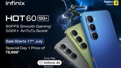 Infinix HOT 60 5G+ Launched in India with One Tap AI Button, IP64 Rating, and 90FPS Gaming Support