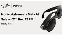 Ray-Ban Meta Smart Glasses to Be Available on Amazon and Flipkart Starting November 21