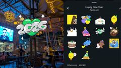 WhatsApp Launches 'Happy New Year 2026' Sticker Pack: Here's How to Send?