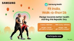 Samsung Fit India Walk-a-thon ’26 Announced: Get a Chance to Win ₹10,000 Amazon Gift Card — How to Participate