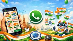 Republic Day 2026: How to Create Custom Republic Day Stickers on WhatsApp Using AI