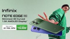 Infinix Note Edge 5G Launched in India with XOS 16, JBL-tuned Speakers and 6,500mAh Battery: Price and Offers
