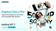 Realme 16T 5G Camera Specifications Confirmed Ahead of Launch in India on May 22
