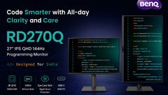 BenQ RD270Q Coding Monitor Launched in India with 2K 144Hz Display, Coding Modes, USB-C with 65W PD