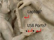 2500 ವರ್ಷಗಳ ಹಿಂದೆಯೇ ಲ್ಯಾಪ್‌ಟಾಪ್‌ ಬಳಕೆ: ಗ್ರೀಕ್‌ ಪ್ರತಿಮೆ