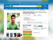 ಉದ್ಯೋಗಕ್ಕಾಗಿ ಫ್ಲಿಪ್‌ಕಾರ್ಟ್‌ನಲ್ಲಿ ತನ್ನನ್ನೇ ಮಾರಿಕೊಂಡ ವಿದ್ಯಾರ್ಥಿ