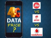4G ಡಾಟಾ ಬೆಲೆ: ಜಿಯೋ 4G VS ಏರ್‌ಟೆಲ್‌ VS ವೊಡಾಫೋನ್ VS ಐಡಿಯಾ