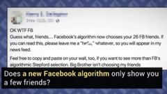 ಫೇಸ್‌ಬುಕ್‌ನಲ್ಲಿನ್ನು ಕೇವಲ 26 ಸ್ನೇಹಿತರ ಆಯ್ಕೆ ಸುದ್ದಿ ನಿಜವೇ?