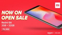 ಒಪನ್ ಸೇಲ್‌ನಲ್ಲಿ ರೆಡ್‌ಮಿ 6A ಸ್ಮಾರ್ಟ್‌ಫೋನ್ ಮಾರಾಟ ಶುರು..!